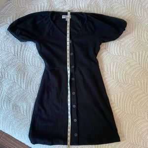 MADEWELL texture and thread puff sleeve dress